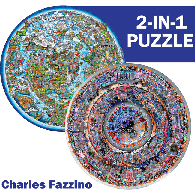 Spin Flip Puzzle: Charles Fazzino - Puzzles - 2