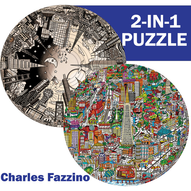 Spin Flip Puzzle: Charles Fazzino 2L - Puzzles - 2