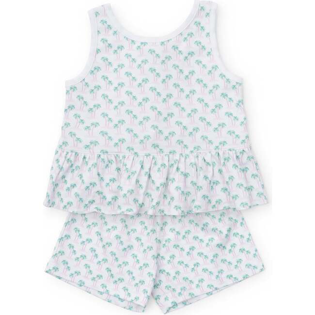 Poppy Girls' Short Set, Palm Tree Isle Pink - Mixed Apparel Set - 1