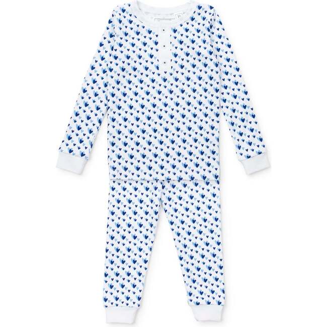 Jack Boys' Pajama Pant Set, Heart to Heart Blue