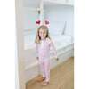 Alden Girls' Pajama Pant Set, Heart to Heart Pink - Pajamas - 2