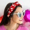 Valentine's Day Gemstone Women's Headband, Red - Hair Accessories - 3