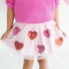 Sequin Heart Valentine's Day Tutu, Pink - Tutus - 3