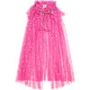 Pink Glitter Heart Valentine's Day Cape, Pink - Costume Accessories - 1 - thumbnail