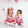 Pink Petal Valentine's Day Long Sleeve Tutu Bodysuit, Pink - Dresses - 4