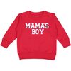 Mama's Boy Patch Valentine's Day Sweatshirt, Red - Sweatshirts - 1 - thumbnail