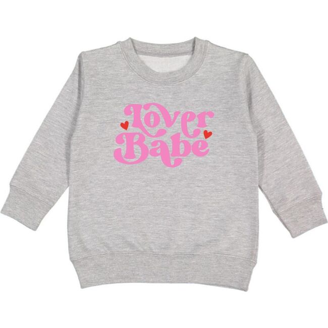 Lover Babe Valentine's Day Sweatshirt, Grey