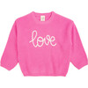 Love Valentine's Day Knit Sweater, Pink - Sweaters - 1 - thumbnail