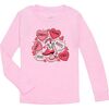 Howdy Valentine's Day Long Sleeve Shirt, Pink - Shirts - 1 - thumbnail