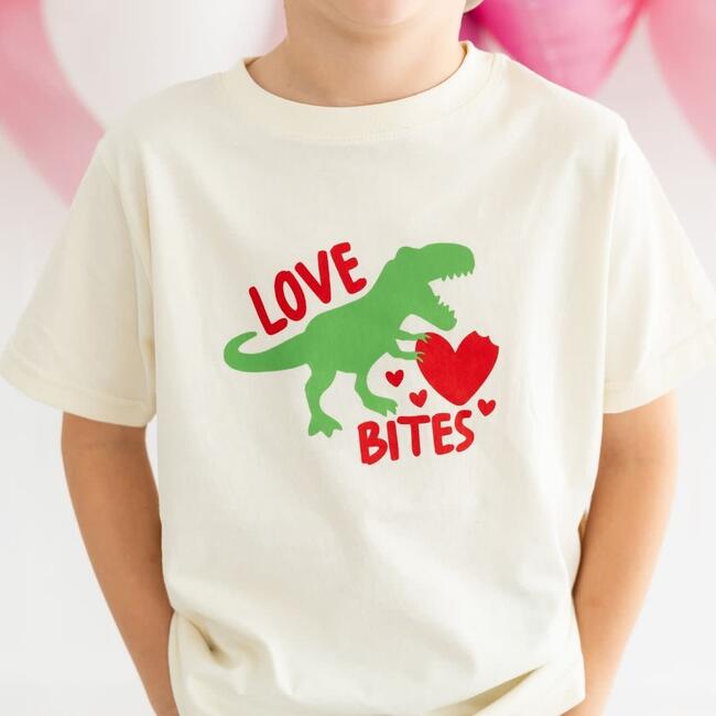 Love Bites Valentine's Day Short Sleeve T-Shirt, Natural - T-Shirts - 3