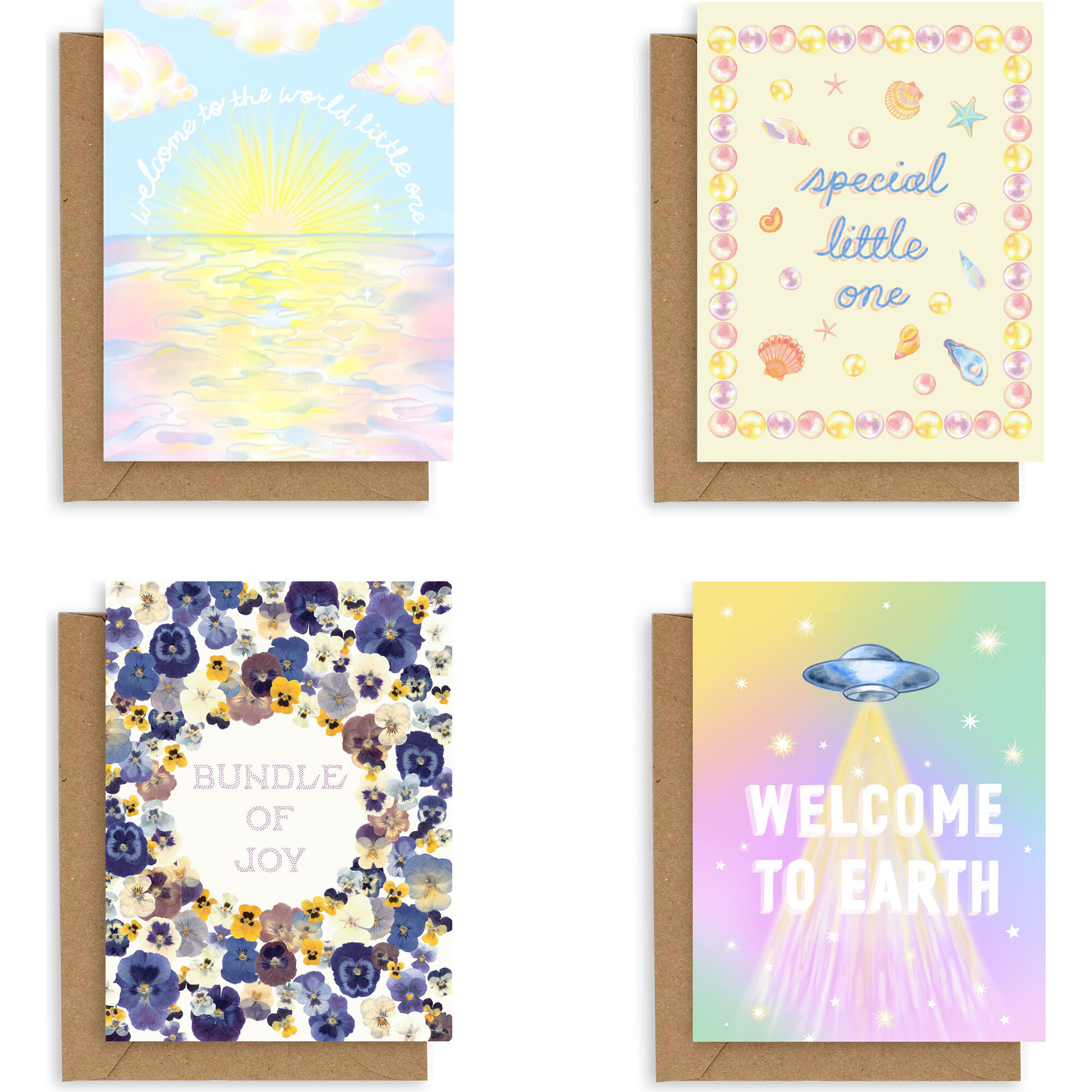 Baby Card Bundle 2 (Pack Of 4) - Paper Goods - 1