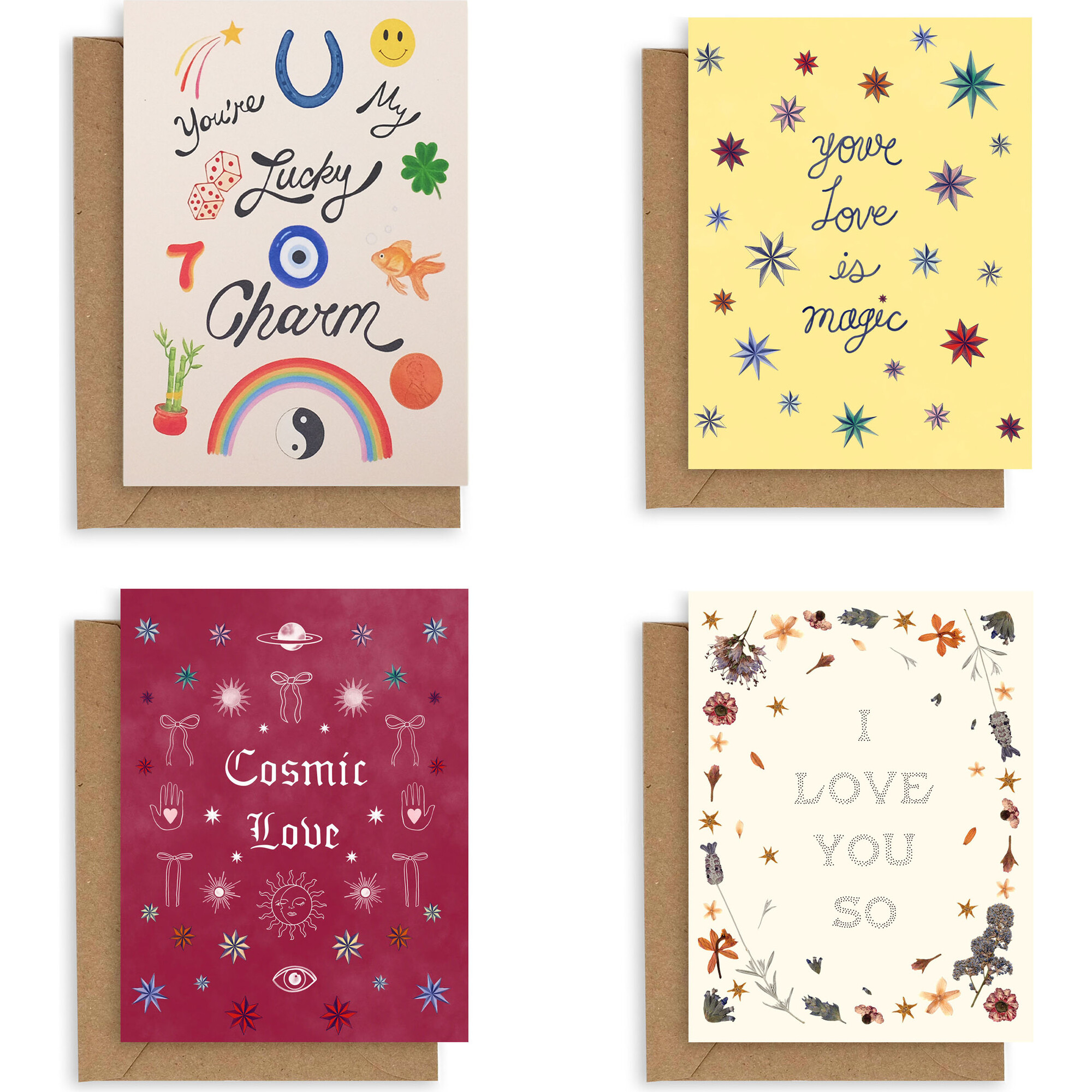 Valentine's Card Bundle 2 (Pack Of 4) - Paper Goods - 1