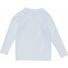 UPF50+ Crew Neck Long Raglan Sleeve Rash Top, White - Rash Guards - 2