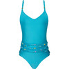 Little Beaded Waist Brynn One-Piece Swimsuit, Kai - One Pieces - 1 - thumbnail