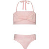 Asha Gingham Front Bow Halter Top Two-Piece Bikini, Ballet - Two Pieces - 1 - thumbnail