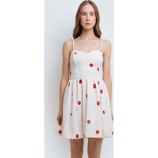 Petra wine dots dress