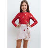 Jazmin wine dots girl skirt - Skirts - 1 - thumbnail