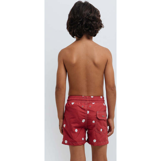 Ian wine dots trunk boy - Swim Trunks - 2