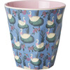 Melamine Swan Lake Print  Medium 8.4oz Cup, Blue - Tableware - 1 - thumbnail