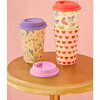 Silicone Lid For Tall Melamine Cups, Assorted Pinkish Colors (Pack Of 3) - Tableware - 3