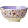 Melamine Mermaid Print Medium 23.6oz Bowl, Lavender - Tableware - 1 - thumbnail