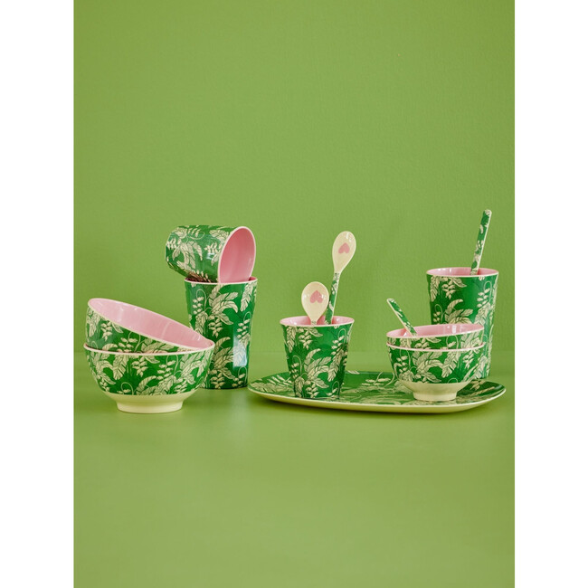 Melamine Paradise Print Tall 13.5oz Cup, Green - Tableware - 3