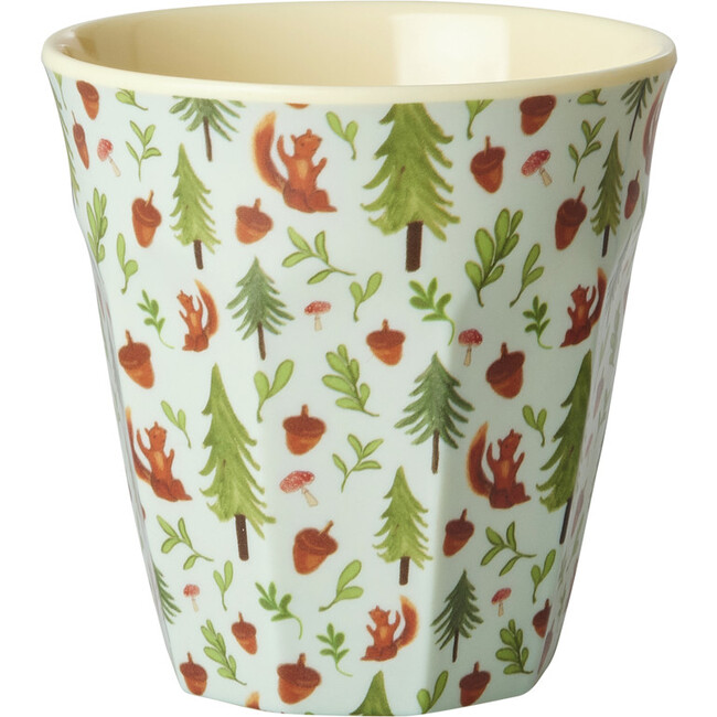 Melamine Happy Forest Print  Medium 8.4oz Cup, Blue