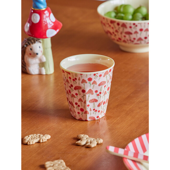 Melamine Happy Forest Print Medium 8.4oz Cup, Pink - Tableware - 2