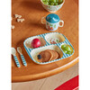 Melamine Happy Forest Print 4-Piece Baby Dinner Set In Gift Box, Blue - Tableware - 3