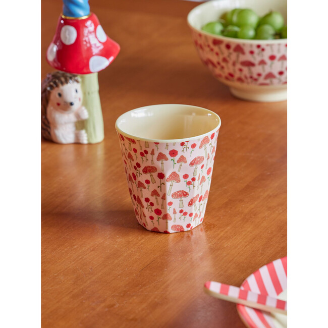 Melamine Happy Forest Print Medium 8.4oz Cup, Pink - Tableware - 4