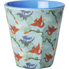 Melamine Dragon Print  Medium 8.4oz Cup, Blue - Tableware - 1 - thumbnail