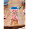 Melamine A Rose is A Rose Print Tall 13.5oz Cup, Pink - Tableware - 2