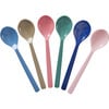 Melamine A New York Minute Tea Spoon, Assorted Colors (Pack Of 6) - Tableware - 1 - thumbnail