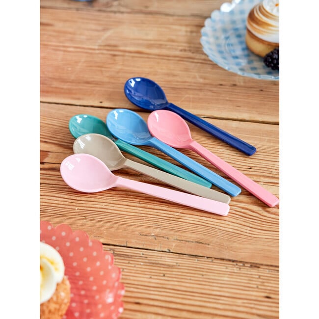 Melamine A New York Minute Tea Spoon, Assorted Colors (Pack Of 6) - Tableware - 2