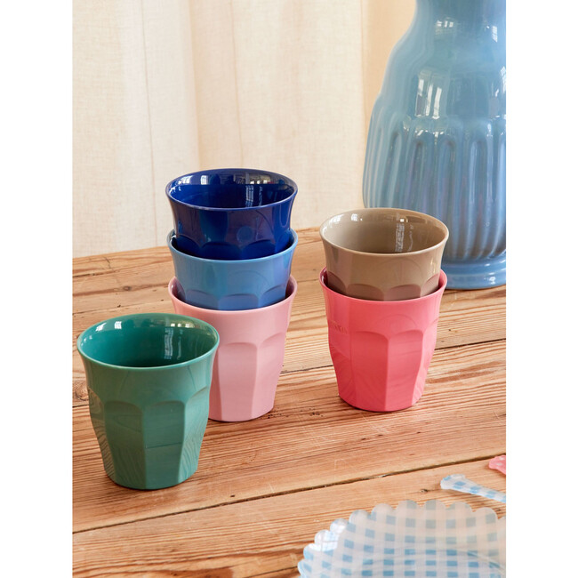 Melamine A New York Minute Medium 8.4 oz Cups, Assorted Colors (Pack Of 6) - Tableware - 3