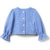 Tweed Ruffle Cuff Jacket - Jackets - 1 - thumbnail