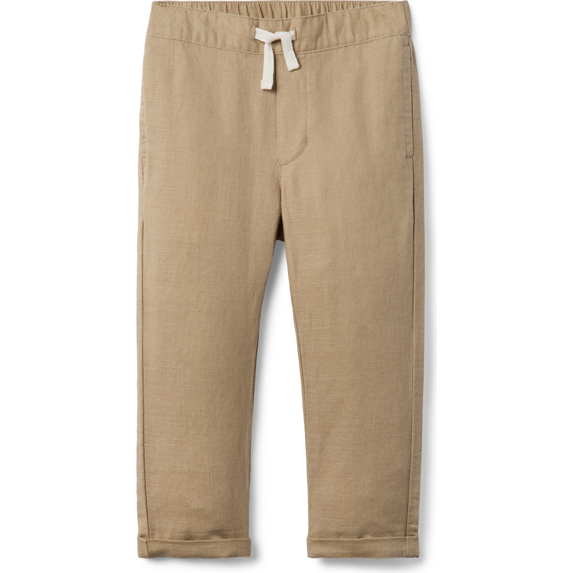 The Linen-Cotton Pull-On Pant, Khaki - Pants - 1