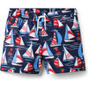 Recycled Sailboat Swim Trunk - Swim Trunks - 1 - thumbnail