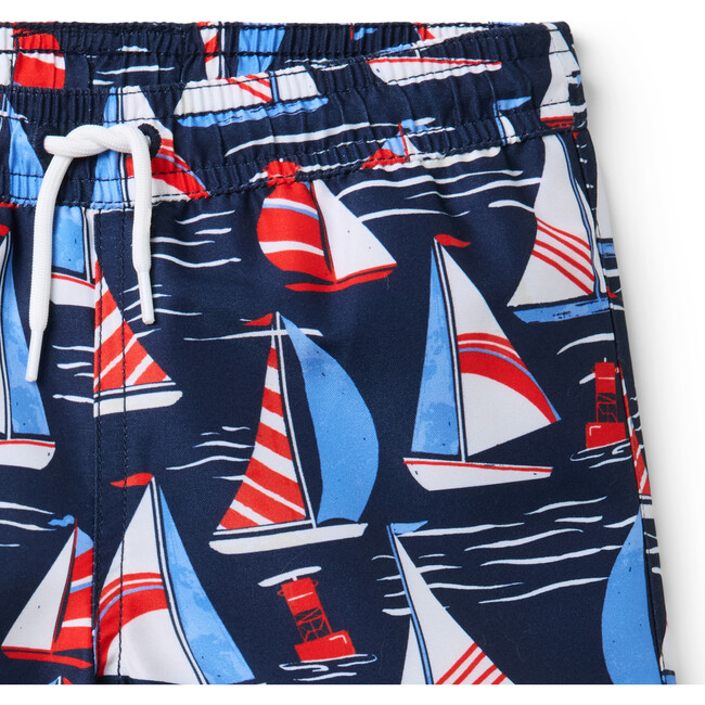 Recycled Sailboat Swim Trunk - Swim Trunks - 3