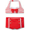 Recycled Retro Striped 2-Piece Swimsuit - Two Pieces - 1 - thumbnail