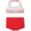 Recycled Retro Striped 2-Piece Swimsuit - Two Pieces - 2