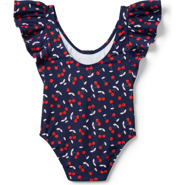 Recycled Cherry Ruffle Swimsuit - One Pieces - 2