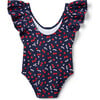 Recycled Cherry Ruffle Swimsuit - One Pieces - 2