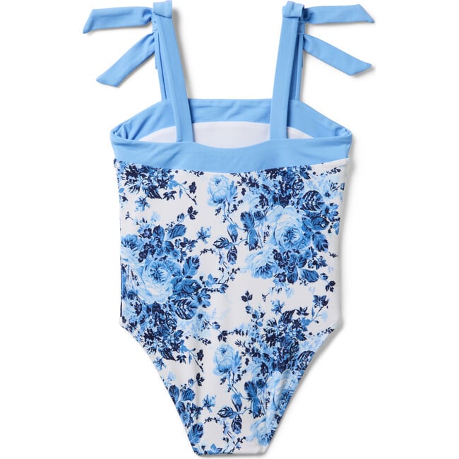 Recycled Floral Bow Swimsuit - One Pieces - 2