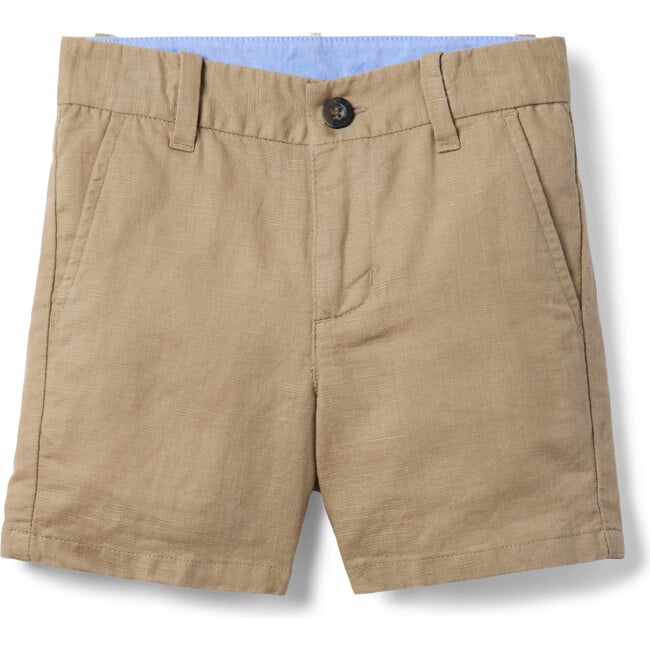 Linen-Cotton Short, Khaki