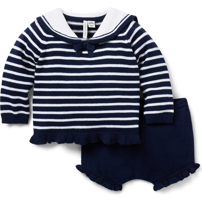 Baby Sailor Striped Matching Set