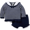 Baby Sailor Striped Matching Set - Mixed Apparel Set - 1 - thumbnail