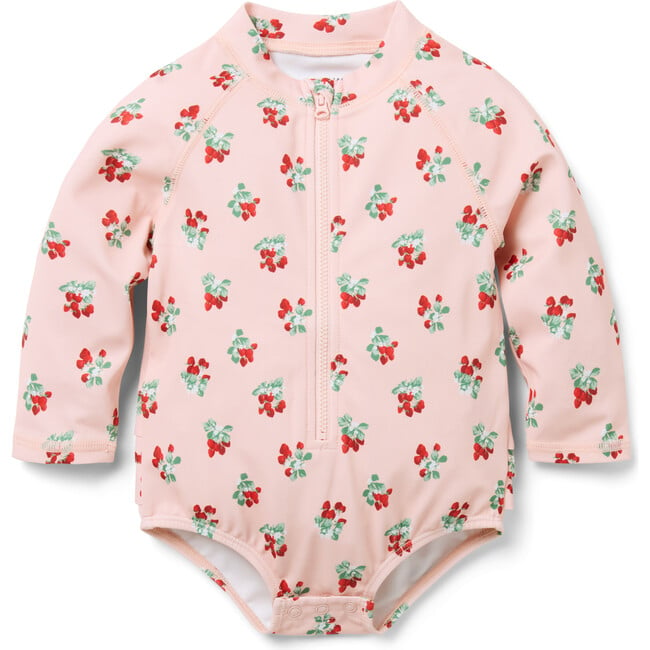 Baby Recycled Strawberry Rash Guard Swimsuit