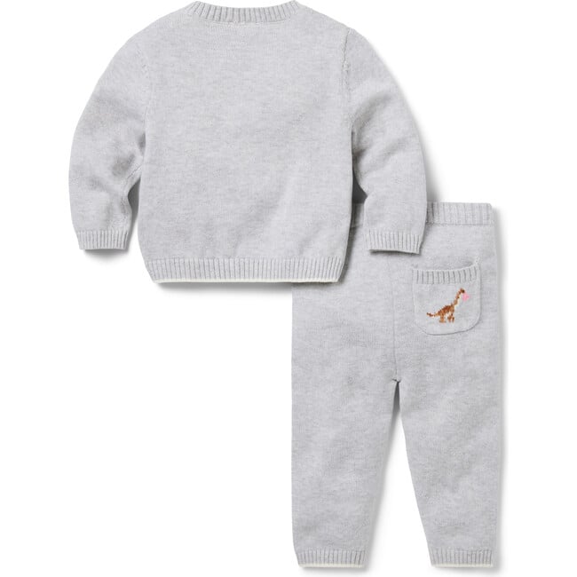 Baby Dinosaur Heart Matching Sweater Set - Mixed Apparel Set - 2