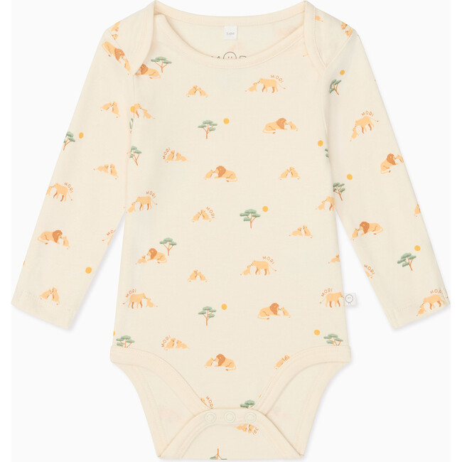 Lion Print Long Sleeve Bodysuit